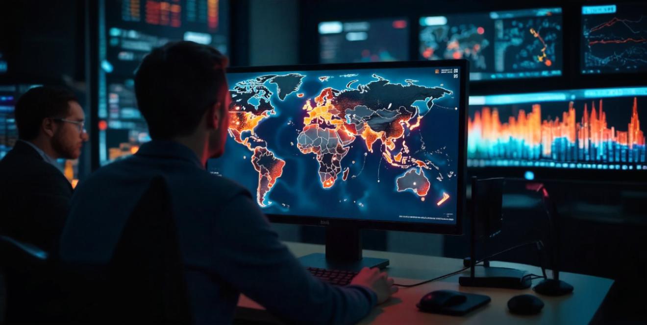 Global supplier security risks visual map