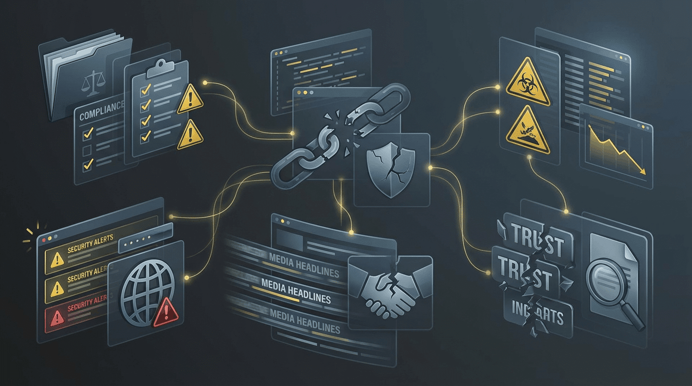 Major reputational risk examples by category